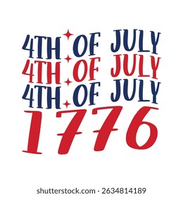 4th of July 1776 Independence Day Design