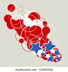 4th of july abstract design background