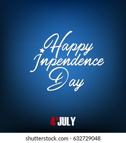 4th of July - Abstract Flag Design - Independence Day in the United States of America