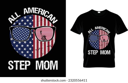 4th of July All American Family Matching shirts, Happy Independence Day Shirts, Holiday, Banner, T-shirt print.