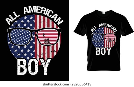 4th of July All American Family Matching shirts, Happy Independence Day Shirts, Holiday, Banner, T-shirt print.