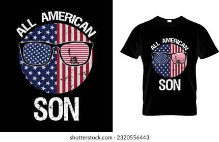 4th of July All American Family Matching shirts, Happy Independence Day Shirts, Holiday, Banner, T-shirt print.