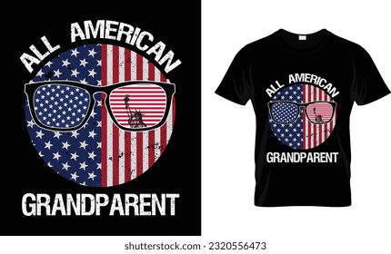 4th of July All American Family Matching shirts, Happy Independence Day Shirts, Holiday, Banner, T-shirt print.
