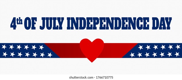 4th of July America Independence Day background. Poster, template, greeting card, banner