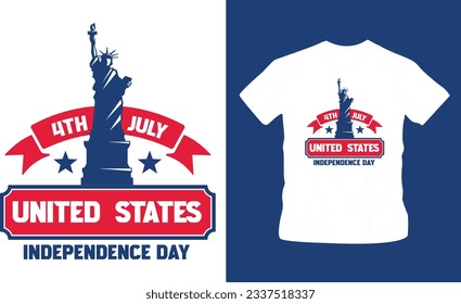 4th July America independence day t shirt editable template