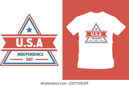 4th July America independence day t shirt editable template