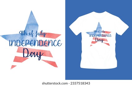 4th July America independence day t shirt editable template