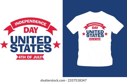 4th July America independence day t shirt editable template