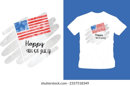 4th July America independence day t shirt editable template