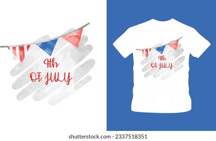 4th July America independence day t shirt editable template