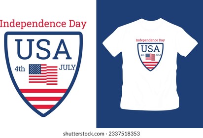 4th July America independence day t shirt editable template