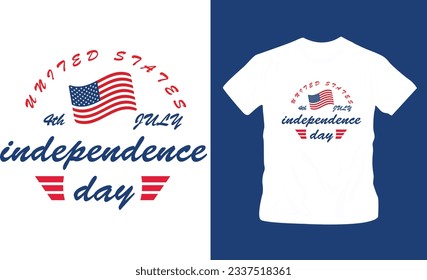 4th July America independence day t shirt editable template