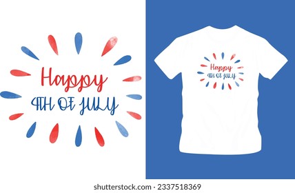 4th July America independence day t shirt editable template