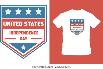 4th July America independence day t shirt editable template