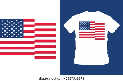 4th July America independence day t shirt editable template