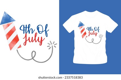 4th July America independence day t shirt editable template