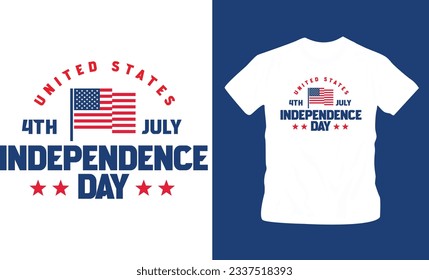 4th July America independence day t shirt editable template