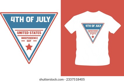4th July America independence day t shirt editable template