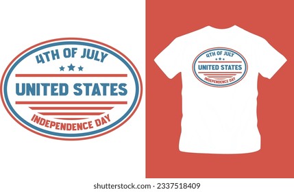 4th July America independence day t shirt editable template