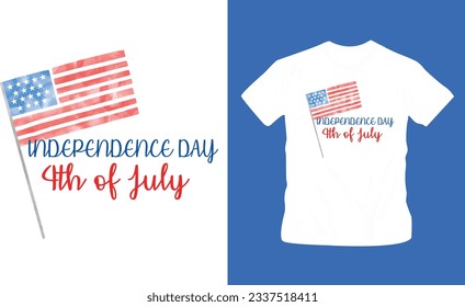 4th July America independence day t shirt editable template