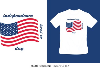 4th July America independence day t shirt editable template