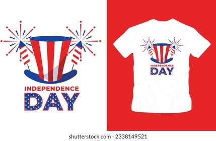 4th July America independence day t shirt editable template