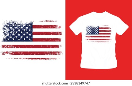 4th July America independence day t shirt editable template