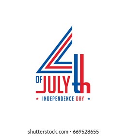 4th of july, america independence day stock vector