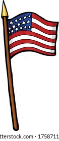 4. Juli amerikanische Flagge. 