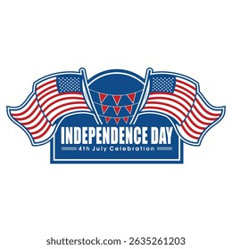 4th July American Flags Celebration.