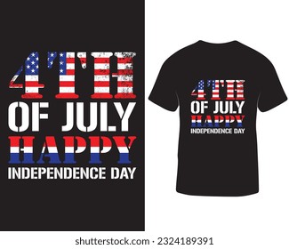 4th of july american happy independence day t shirt design. 4th of july t shirt design.