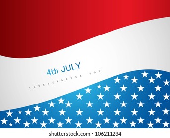 4th july american independence day vector background