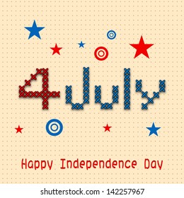 4th July, American Independence Day background.