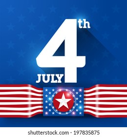 4Th of July, American Independence Day background vector