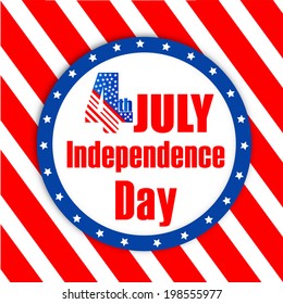 4th of July, American Independence Day background.