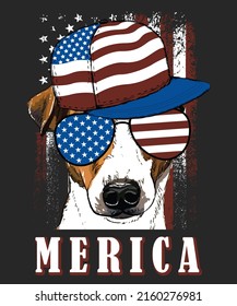 4th of July American independence day design, template and t-shirt design. High-quality file.