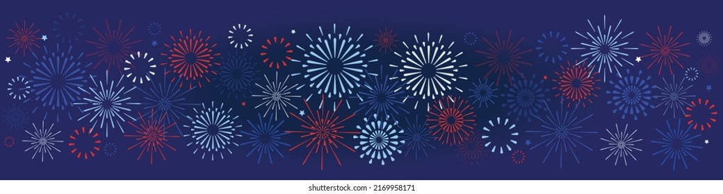 4th of July, American Independence Day fireworks celebration background