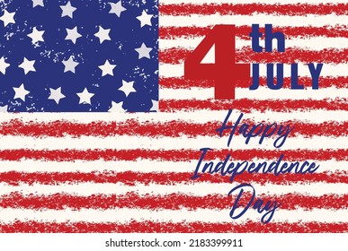 4th of July American independence day background wishes you a happy holiday