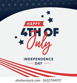 4th of July American Independence Day celebration background design template