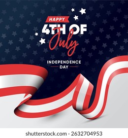 4th of July American Independence Day celebration background design template