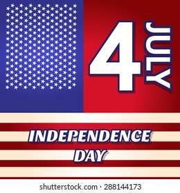 4th Of July American Independence Day Vector Illustration