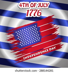 4th Of July American Independence Day Vector Illustration