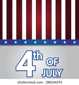 4th Of July American Independence Day Vector Illustration