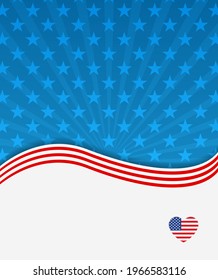 4th july american united states background patriotic banner with national flag