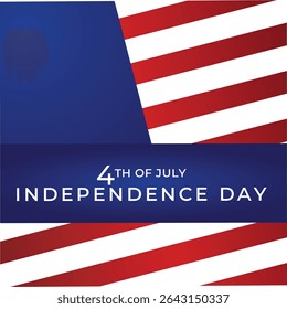 4th of July Background banner poster and card Design. eps vector illustration Banner, Poster, Greeting Card. blue background and American Flag new concepts event festival character.