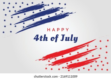 4th of July background design template