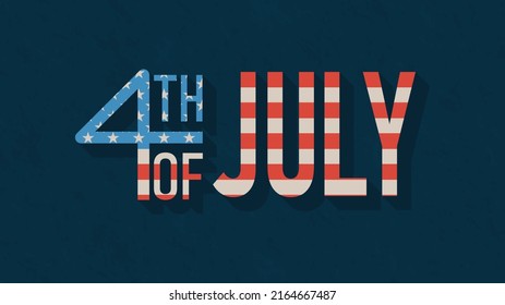 4th of July background. Independence day. Vector illustration