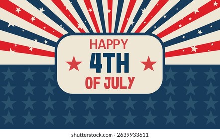 4th of July background, independence day, America celebration, poster
