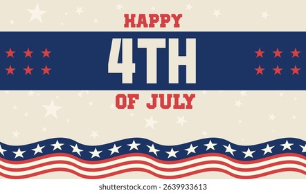 4th of July background, independence day, America celebration, poster