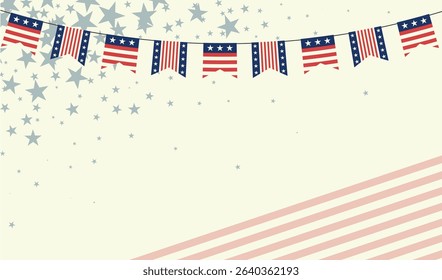 4th of July background, independence day, America celebration, poster	
